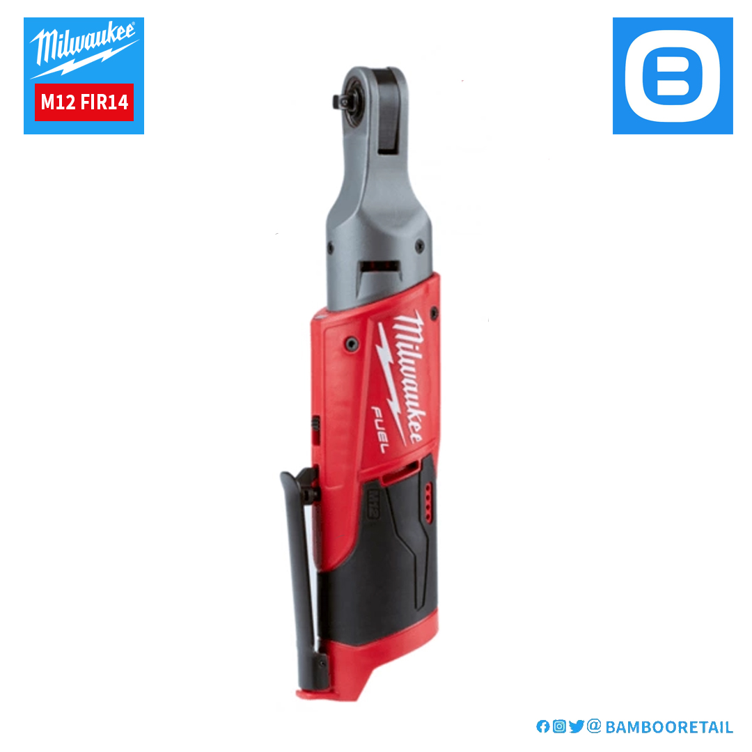 Milwaukee M12 FIR14, Máy siết bu lông góc, 12V, 54 Nm, 1/4 inch, M12, Màu đỏ đen, 18195010