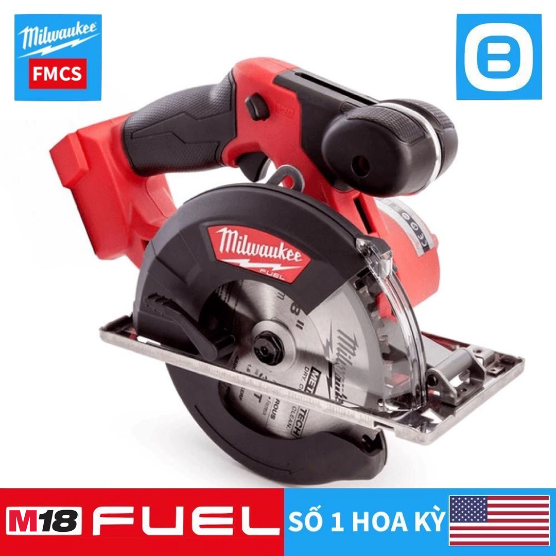 Milwaukee M18 FMCS, Máy cắt kim loại, 18V, Đường kính lưỡi 150 mm, Màu đỏ đen, 18222008