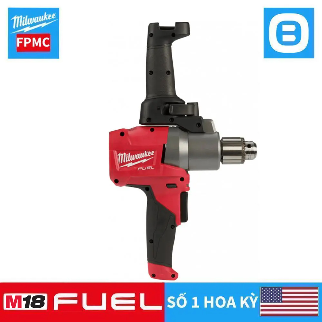 Milwaukee M18 FPMC, Máy trộn đa năng, 18V, 136Nm, Màu đỏ đen, 18253005