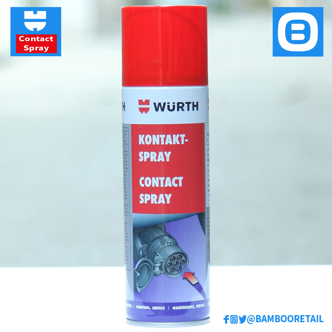Wurth Contact Spray, Chất vệ sinh bảo trì công tắc, 300ml, 0890100