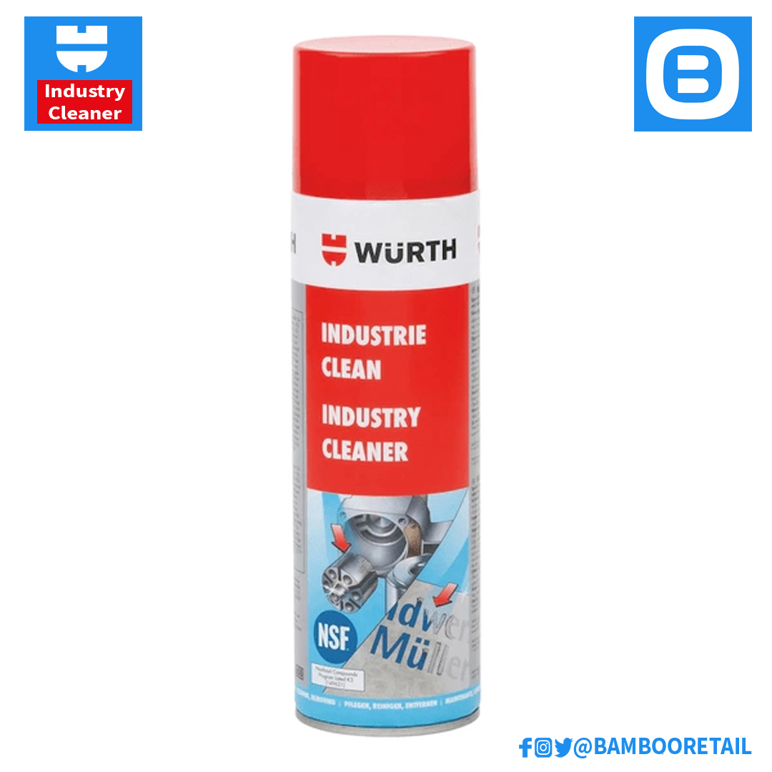 Wurth Industry Cleaner, Chất tẩy rửa keo nhãn decal, 500ml, 0893140