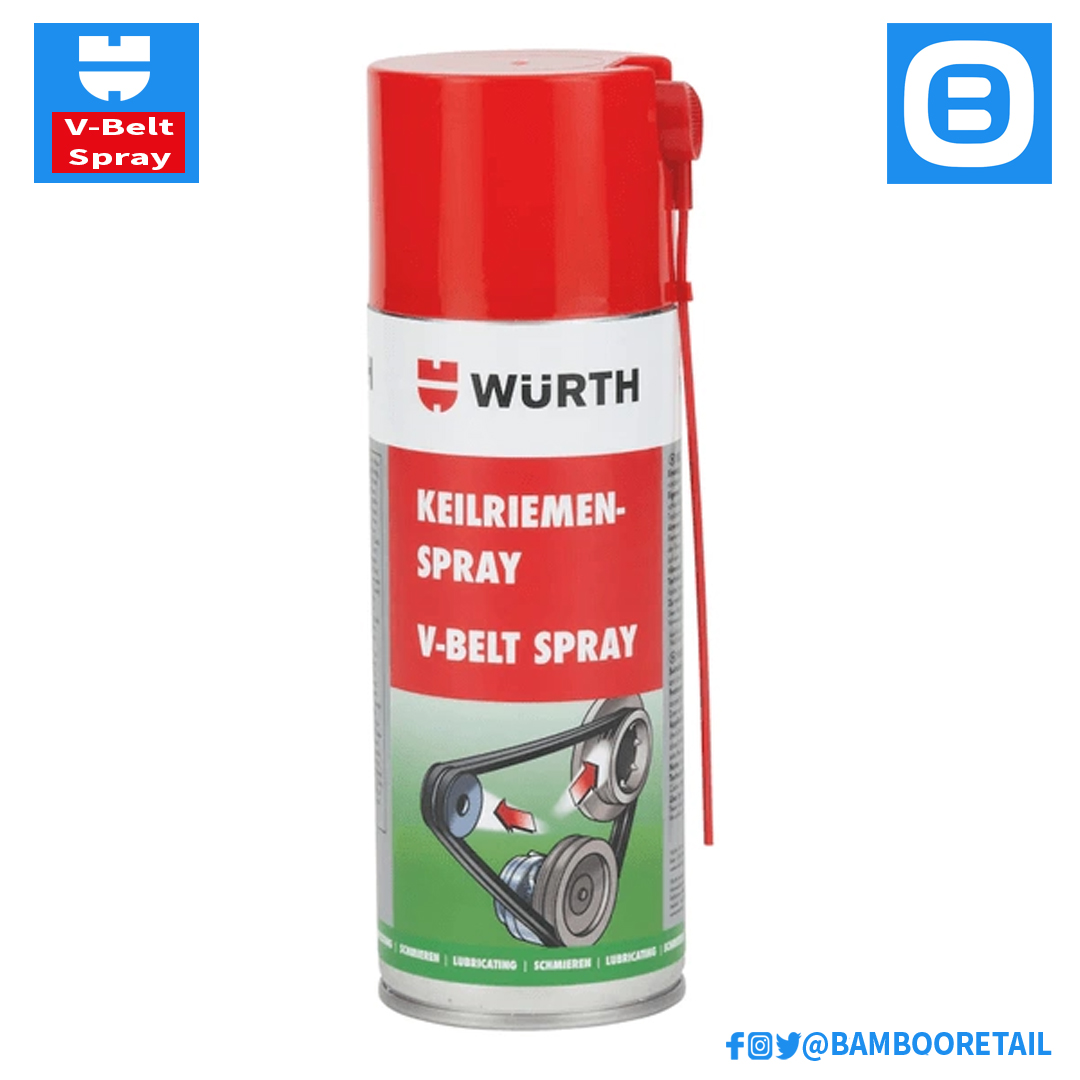 Wurth V-Belt Spray, Chất bảo dưỡng dây cua-roa, 400ml, 0893230