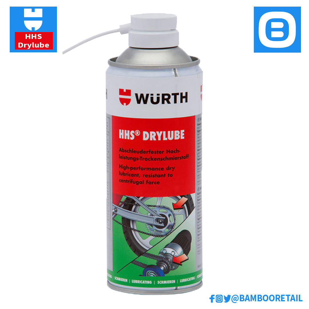 Wurth Adhesive Lubricant HHS Drylube, Mỡ bò xịt khô HHS Drylube, 400ml, 08931066