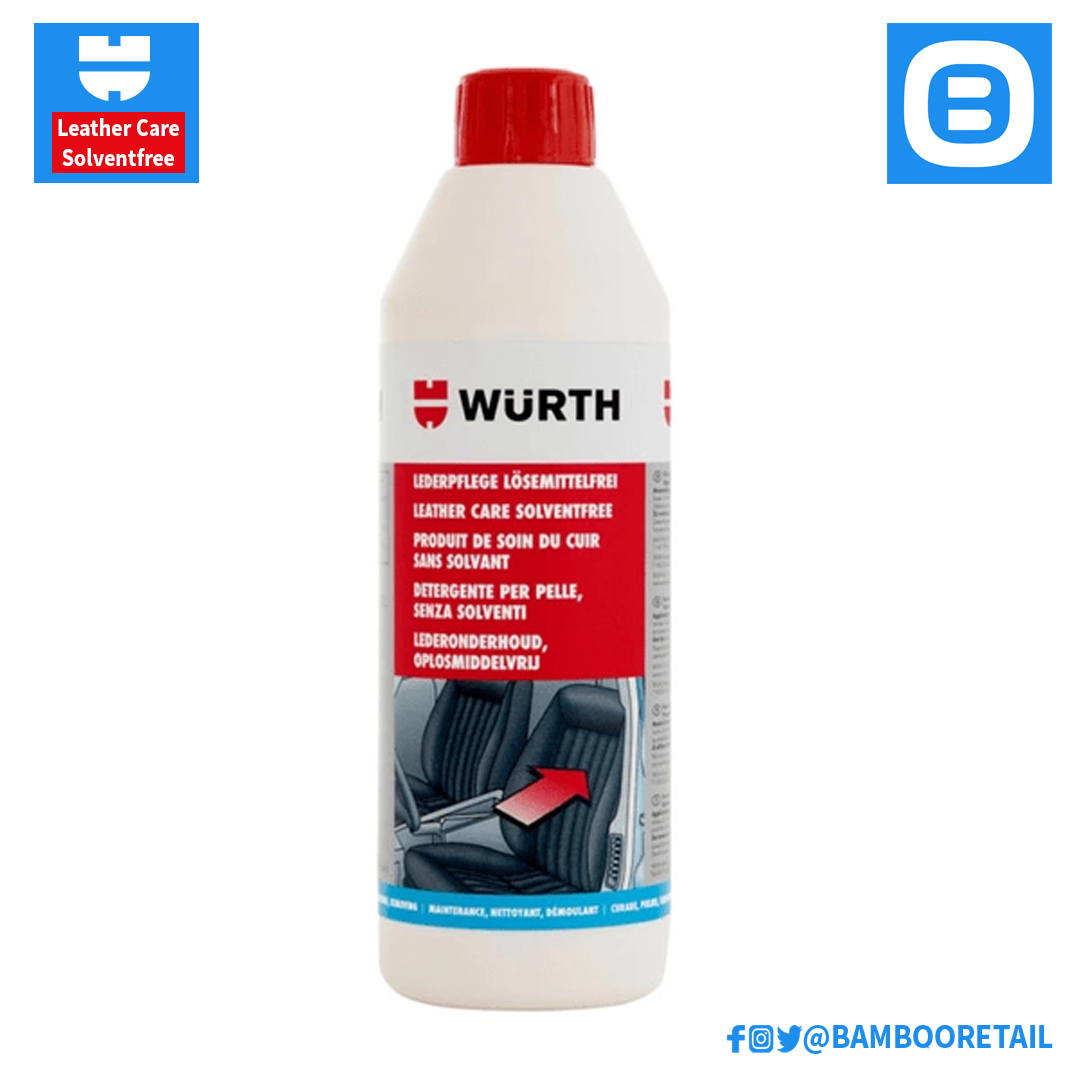 Wurth Leather Care Solventfree, Chất bảo dưỡng ghế da, 500ml, 0893012901