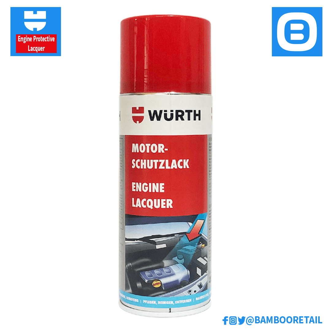 Wurth Engine Protective Lacquer, Chất phục hồi và bảo vệ khoang máy, 400ml, 0892790