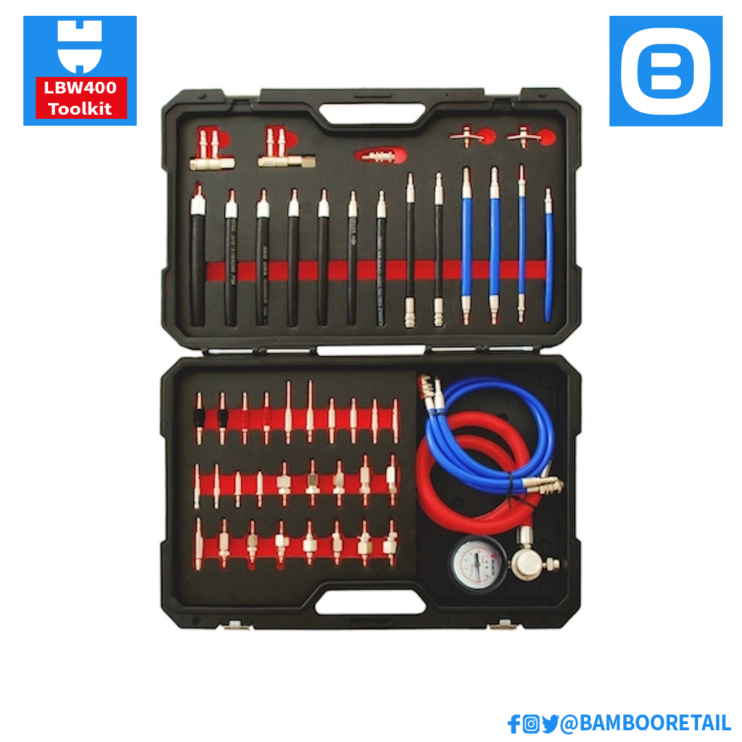 Wurth LBW400-Toolkit, Bộ dụng cụ vệ sinh kim xăng LBW400, 52 chi tiết, 0990000671