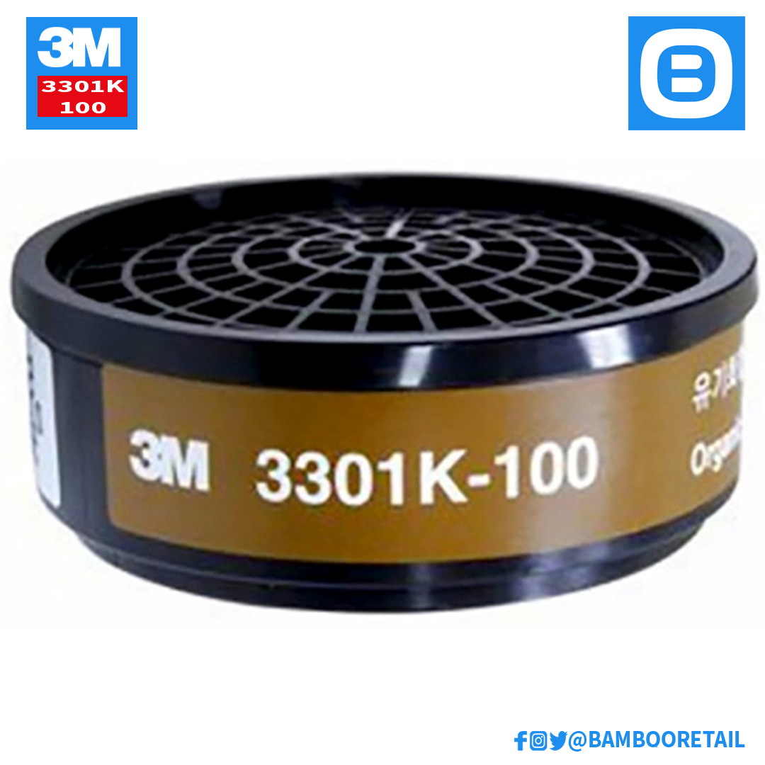 3M 3301K-100, Phin lọc hơi hữu cơ, Màu đen, XA010002278