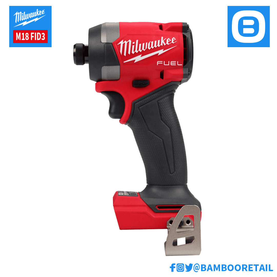 Milwaukee, Combo 2 tháng 5 Khoan êm siết mượt vượt chướng mọi bề mặt -1 Máy vặn vít M18 FID3, 1 Pin M18B5, 1 Bộ sạc pin M12-18C, 1 Tặng Bộ đầu vặn vít ngắn 8051202