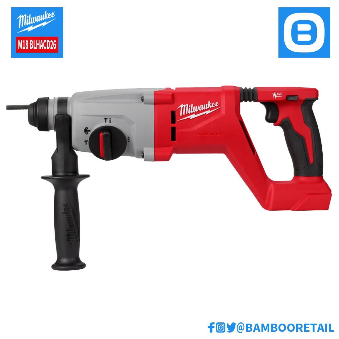 Milwaukee M18 BLHACD26, Máy khoan bê tông, 18V, 26mm, Màu đỏ đen