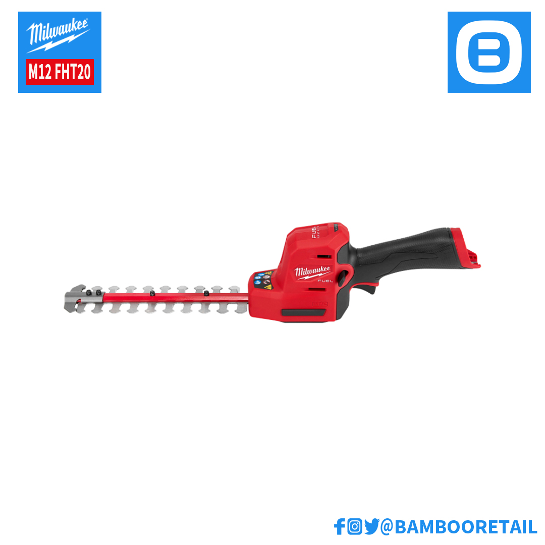 Milwaukee M12 FHT20, Máy cắt tỉa hàng rào, 12V, Màu đỏ đen