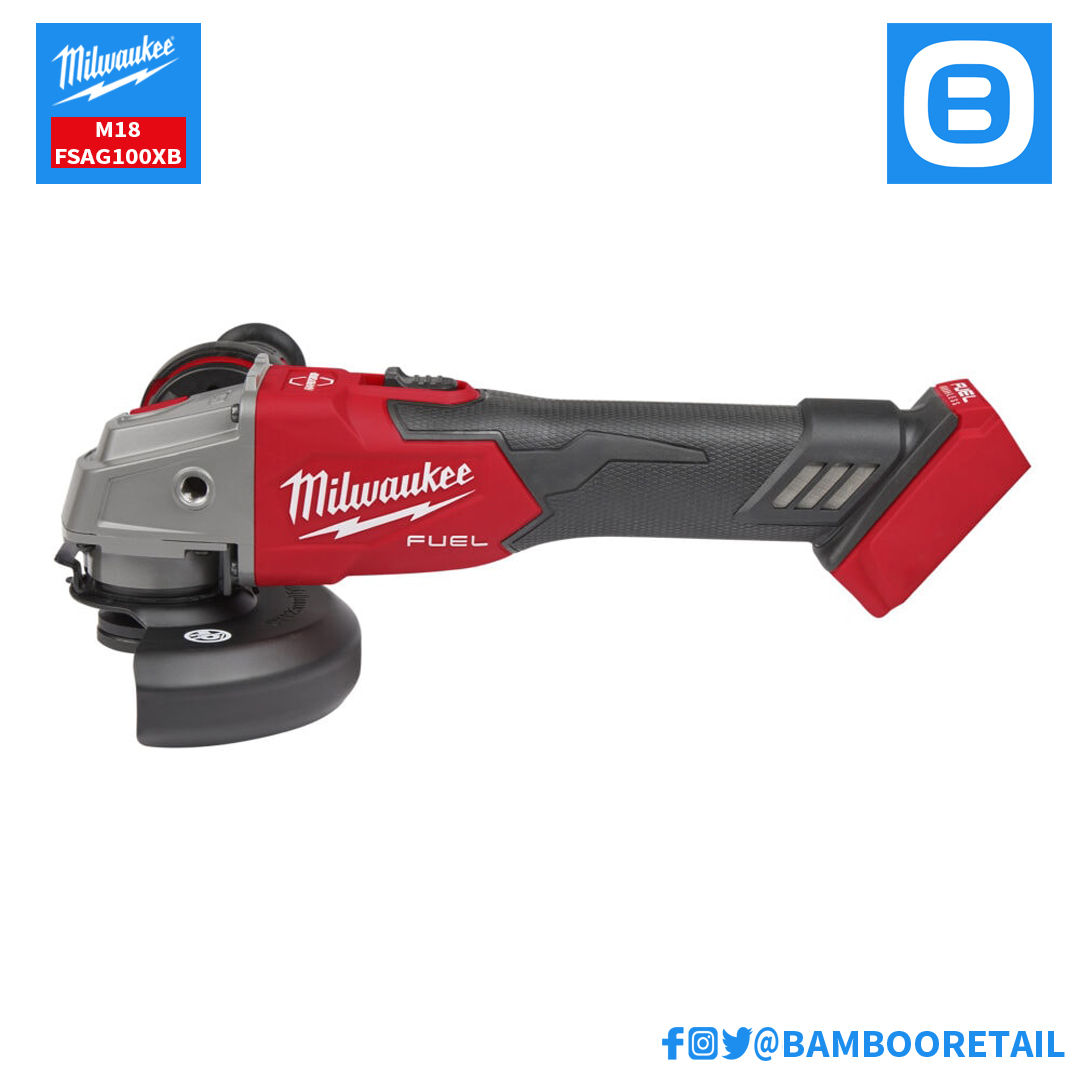 Milwaukee M18 FSAG100XB, Máy mài góc, 18V, Đường kính đĩa 100mm, Màu đỏ đen, 18519011