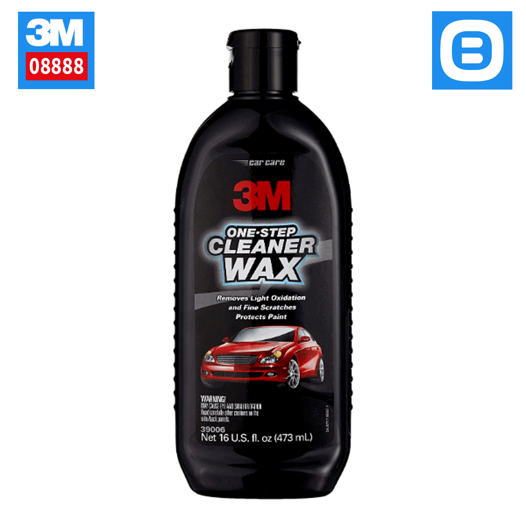 3M 39006 One Step Cleaner Wax, Dung dịch phá xước và tạo bóng, 473ml