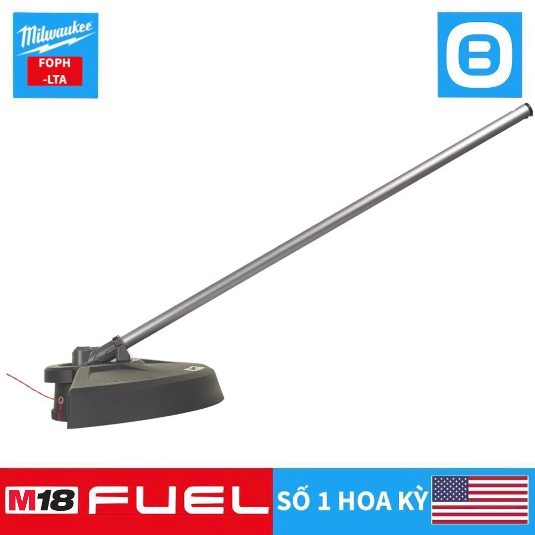Milwaukee M18 FOPH-LTA, Phụ kiện cắt cỏ QUIK-LOK, Kết nối nhanh, Màu đỏ đen, 18374004