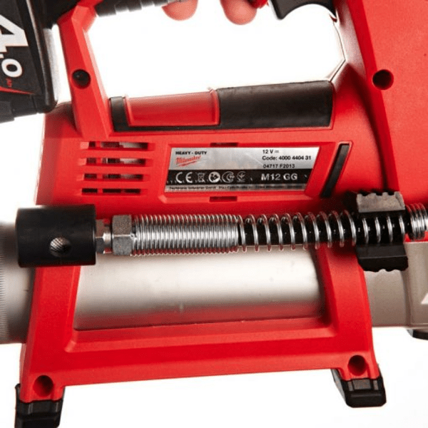 Milwaukee M12 GG, Máy tra mỡ, 12V, Màu đỏ đen, 18482021