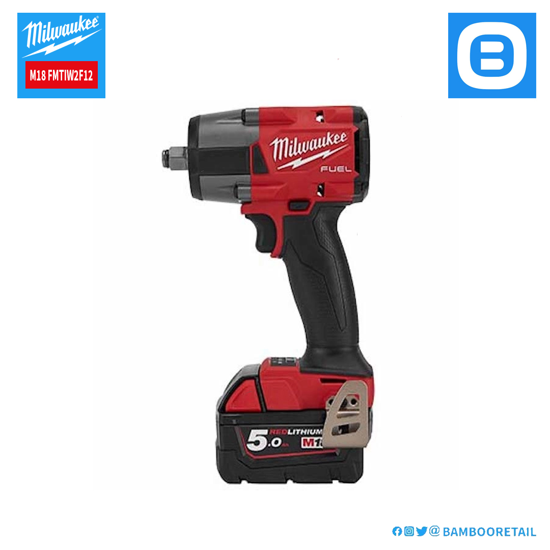 Milwaukee M18 FMTIW2F12, Máy siết bu lông, 18V, 745Nm, 1/2 inch, M22, Màu đỏ đen, 18508015