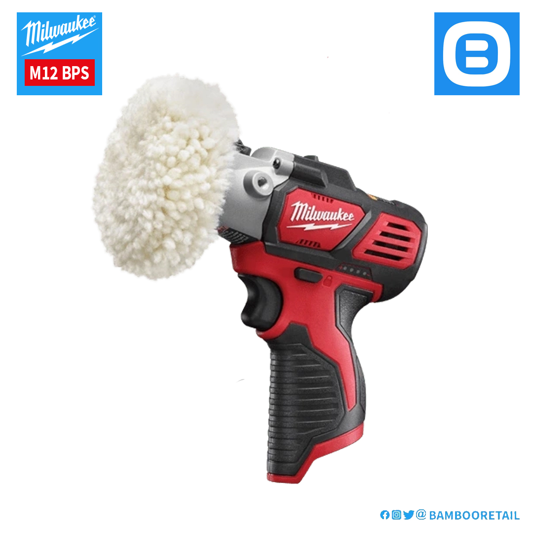Milwaukee M12 BPS, Máy đánh bóng, 12V, Đường kính bánh 76 mm, Màu đỏ đen, 18109013