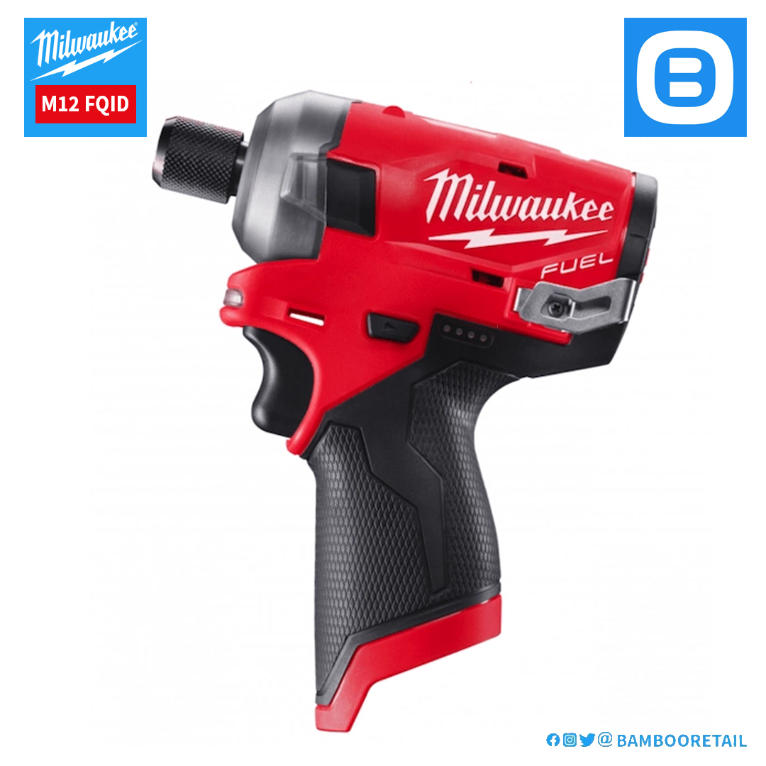 Milwaukee M12 FQID, Máy vặn vít thủy lực, 12V, Màu đỏ đen, 18370010