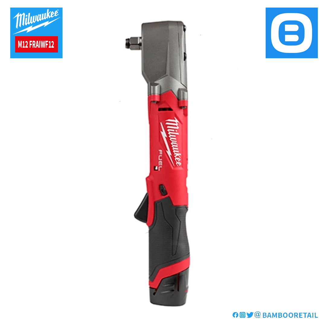 Milwaukee M12 FRAIWF12, Máy siết bu lông góc, 12V, 300 Nm, 1/2 inch, M16, Màu đỏ đen, 18423015