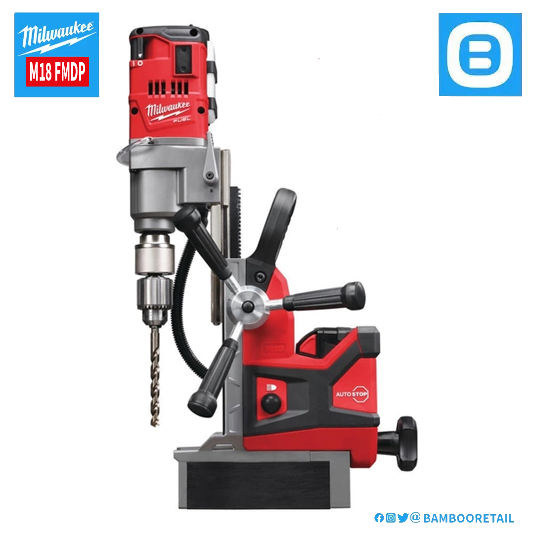 Milwaukee M18 FMDP, Máy khoan từ dùng pin, 18V, Màu đỏ đen, 18127029