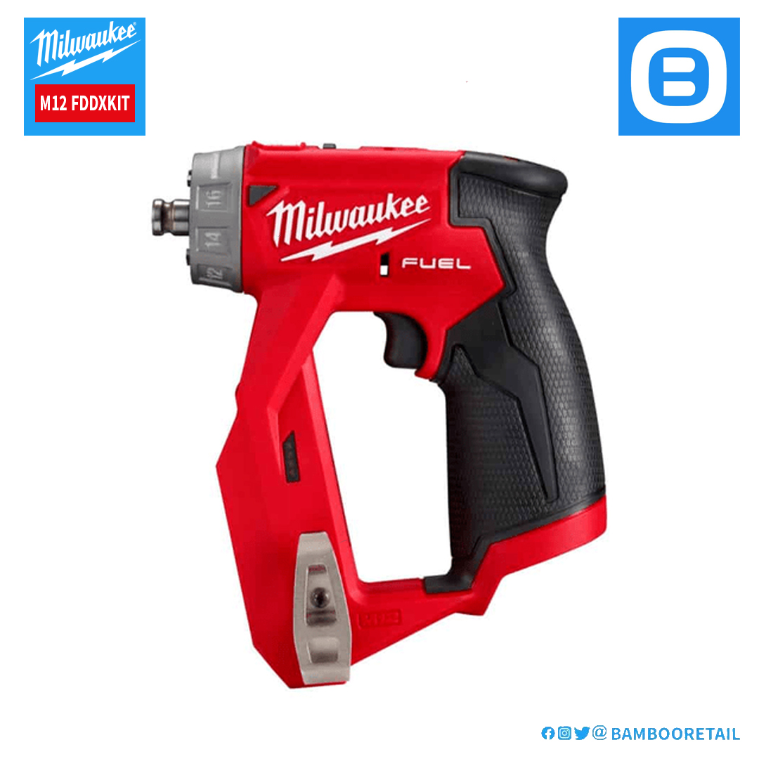 Milwaukee M12 FDDXKIT, Thân máy khoan đa năng 4 đầu, 12V, Màu đỏ đen, 18365009