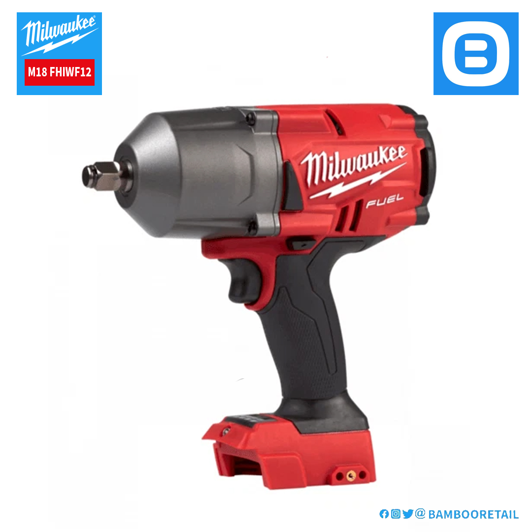 Milwaukee M18 FHIWF12, Máy siết bu lông, 18V, 2100 Nm, 1/2 inch, M33, Màu đỏ đen