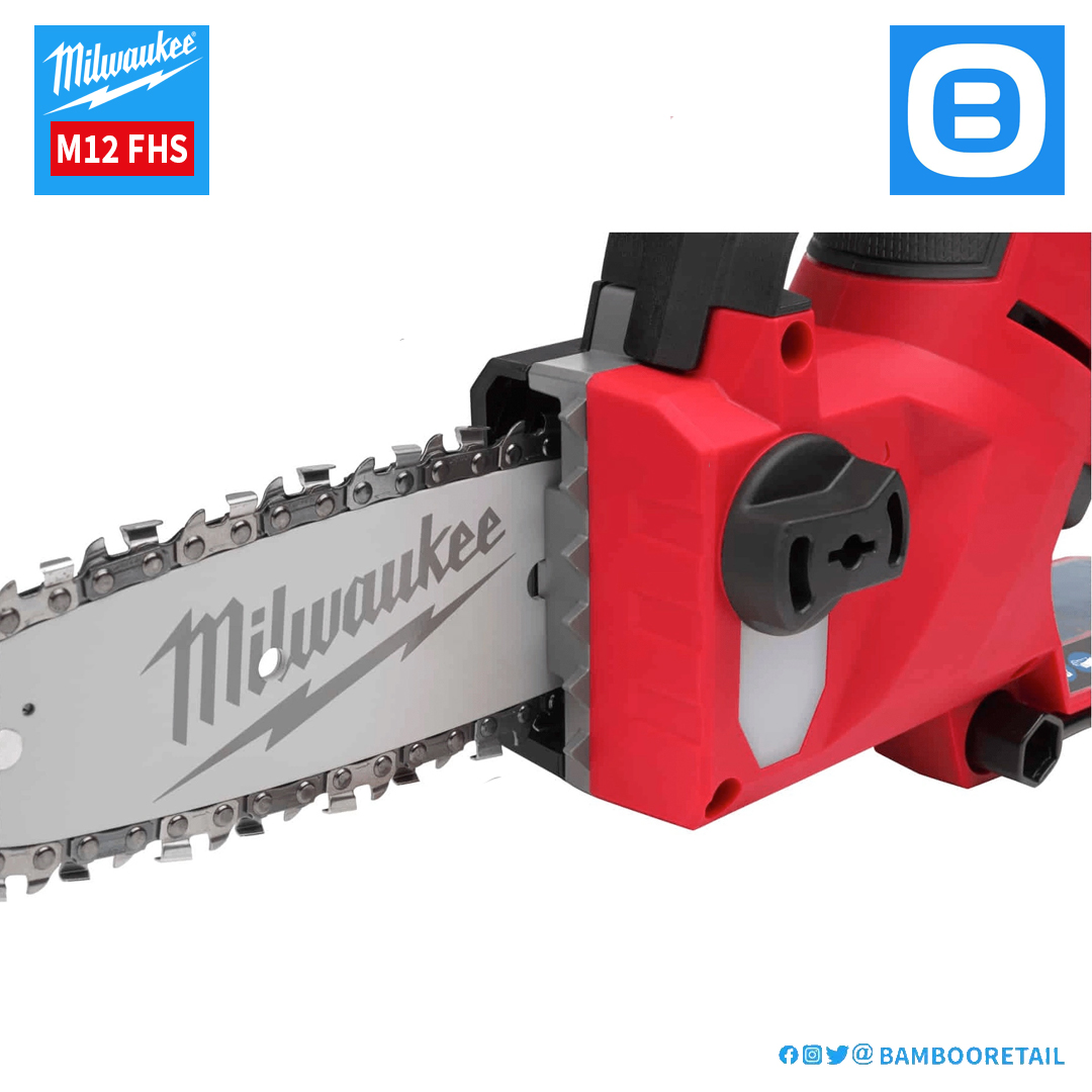 Milwaukee M12 FHS, Máy cưa xích, 12V, Chiều dài cắt 140 mm, Màu đỏ đen, 18488007