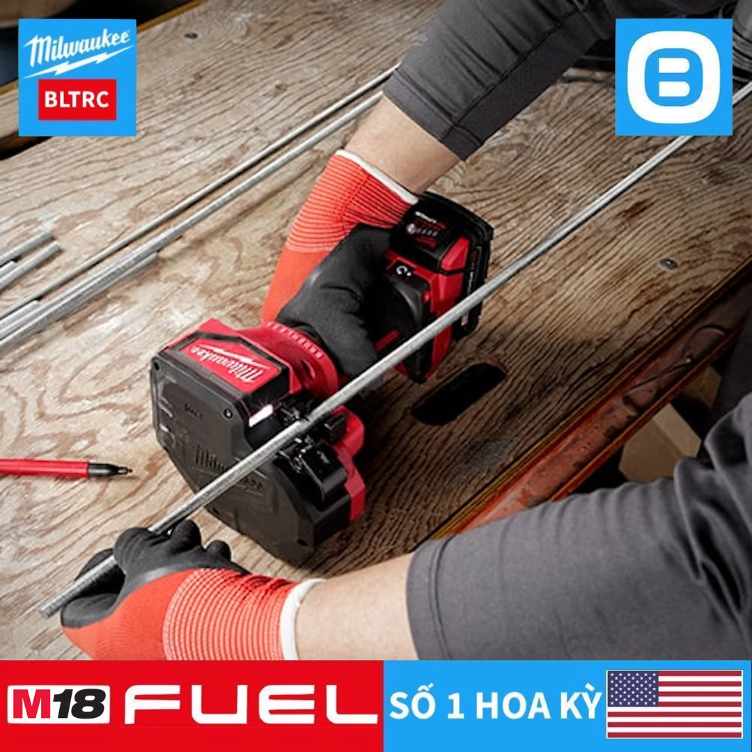 Milwaukee M18 BLTRC, Máy cắt thanh ren, 18V, Màu đỏ đen, 18326007