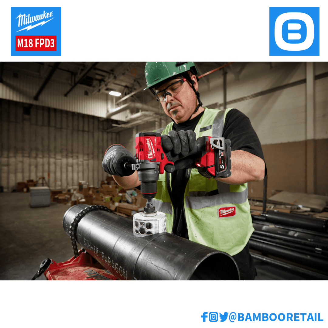 Milwaukee M18 FPD3, Máy khoan động lực, 18V, Màu đỏ đen