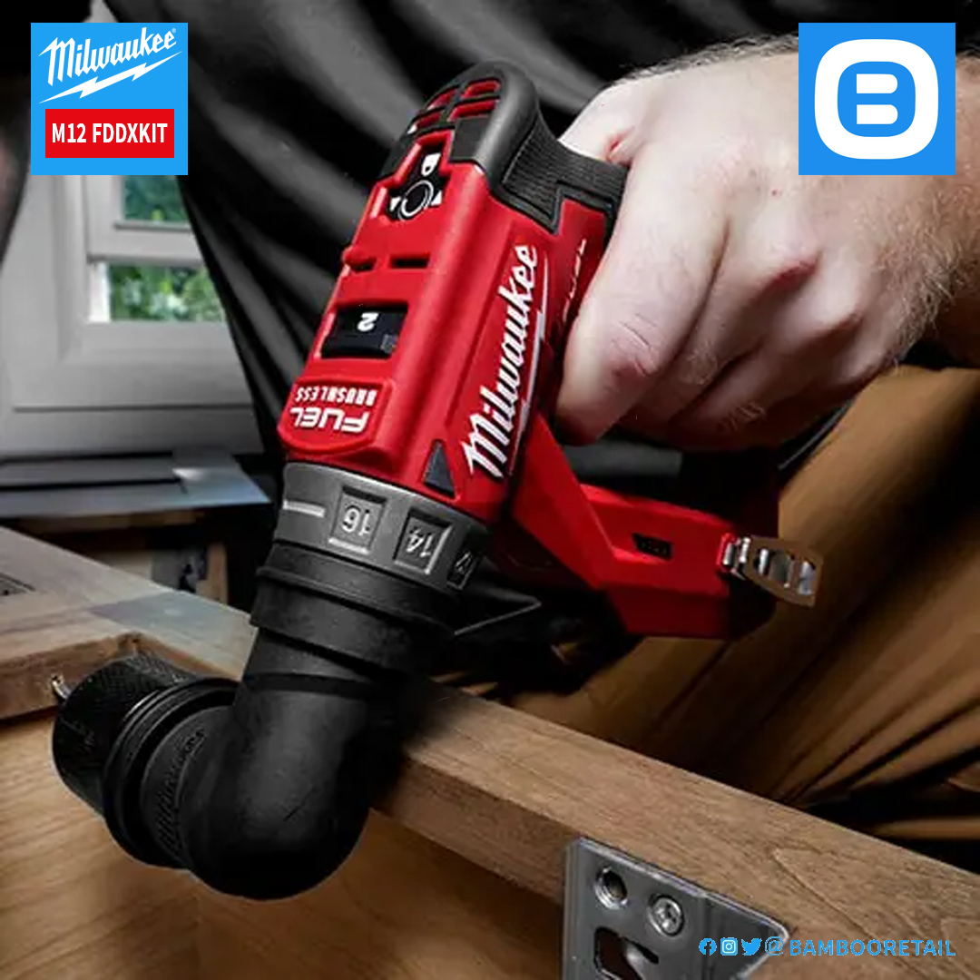 Milwaukee M12 FDDXKIT, Thân máy khoan đa năng 4 đầu, 12V, Màu đỏ đen, 18365009
