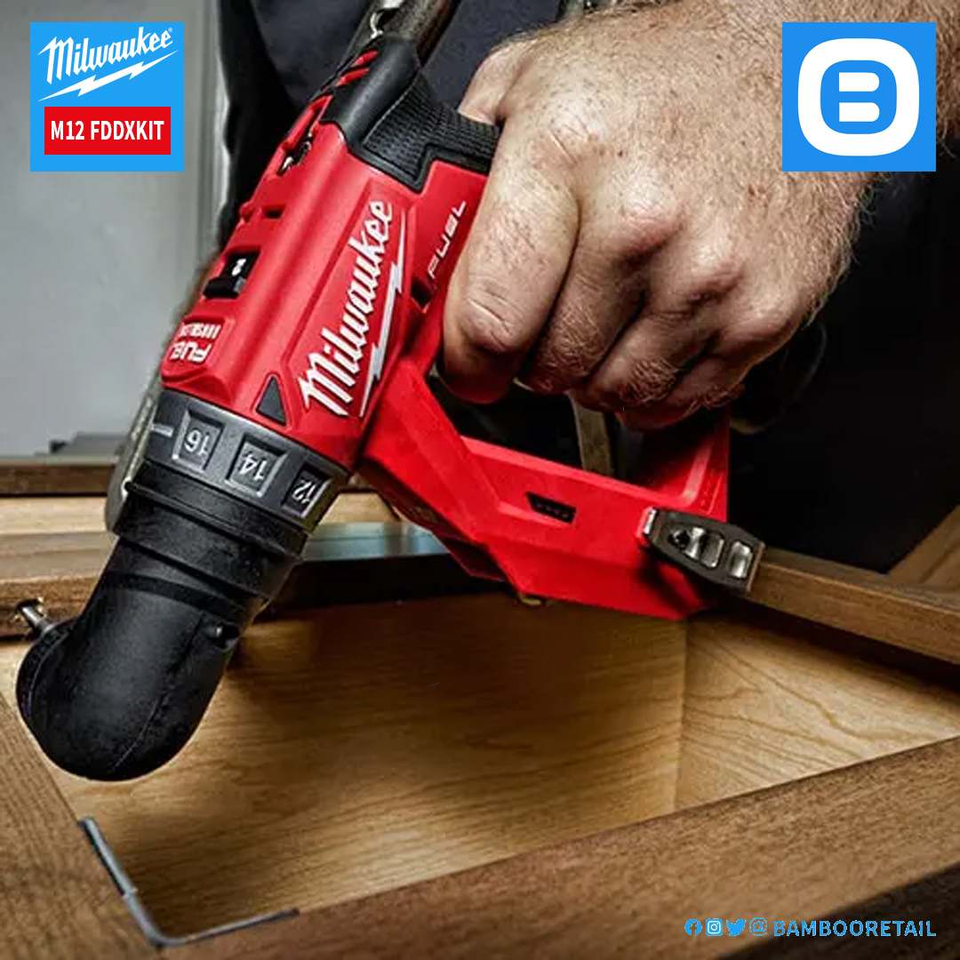 Milwaukee M12 FDDXKIT, Thân máy khoan đa năng 4 đầu, 12V, Màu đỏ đen, 18365009