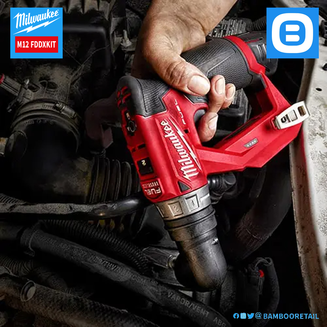 Milwaukee M12 FDDXKIT, Thân máy khoan đa năng 4 đầu, 12V, Màu đỏ đen, 18365009