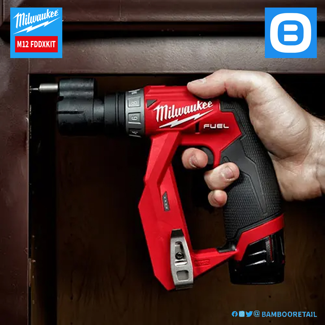 Milwaukee M12 FDDXKIT, Thân máy khoan đa năng 4 đầu, 12V, Màu đỏ đen, 18365009