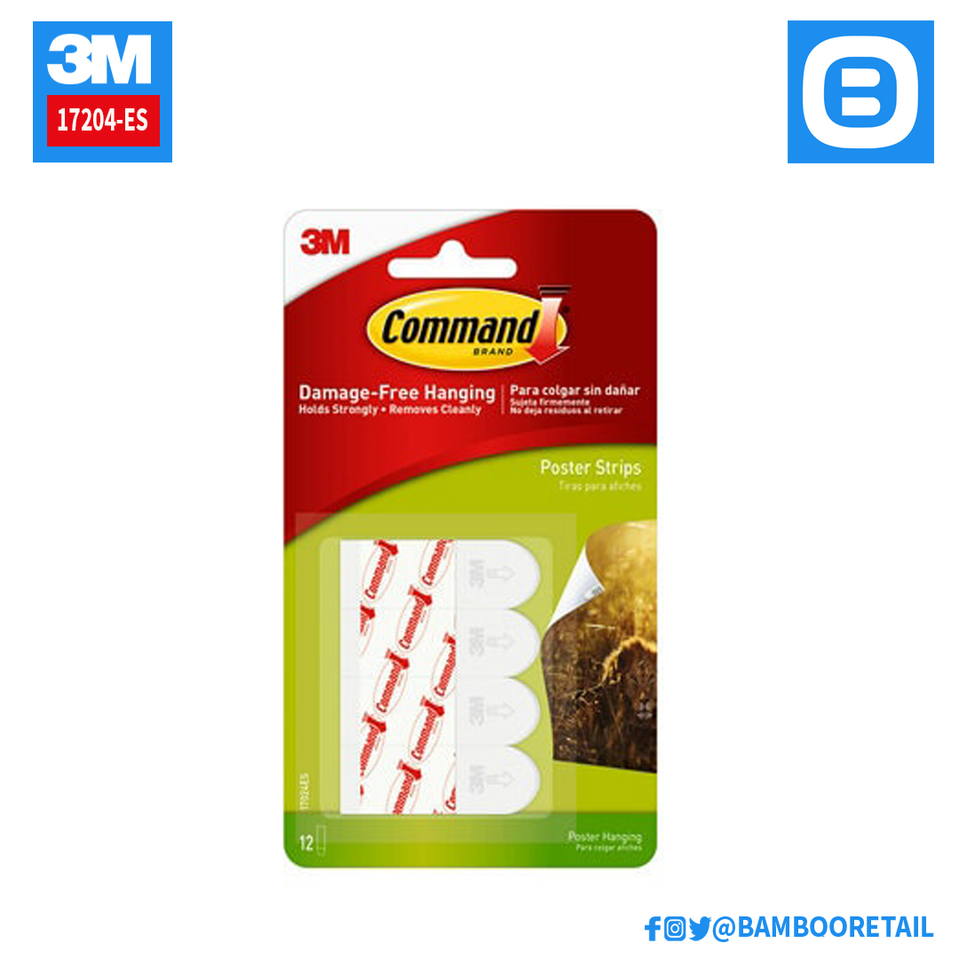 3M Command 17024ES, Miếng dán treo tranh loại trung, 450g, Màu trắng, XA004194891