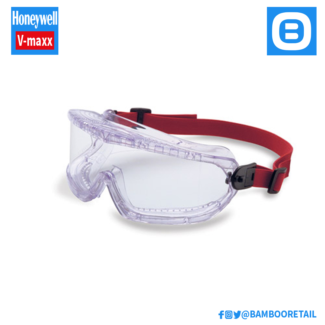 Honeywell V-maxx Kính bảo hộ chống hóa chất chống đọng sương hấp thụ 99% tia UV chống trầy xước