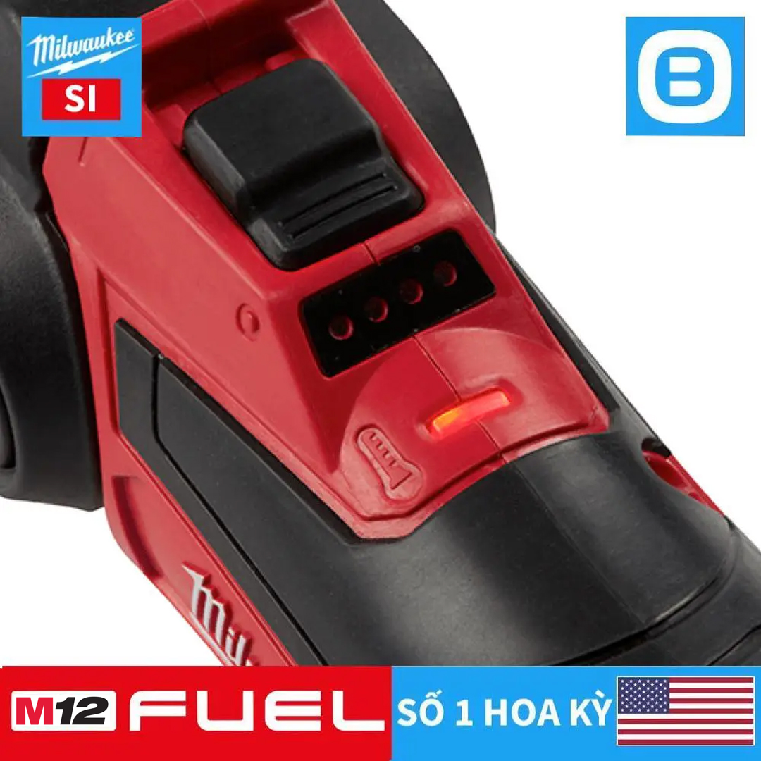 Milwaukee M12 SI, Máy hàn nhiệt 12V, Màu đỏ đen, Màu đỏ đen, 16077009