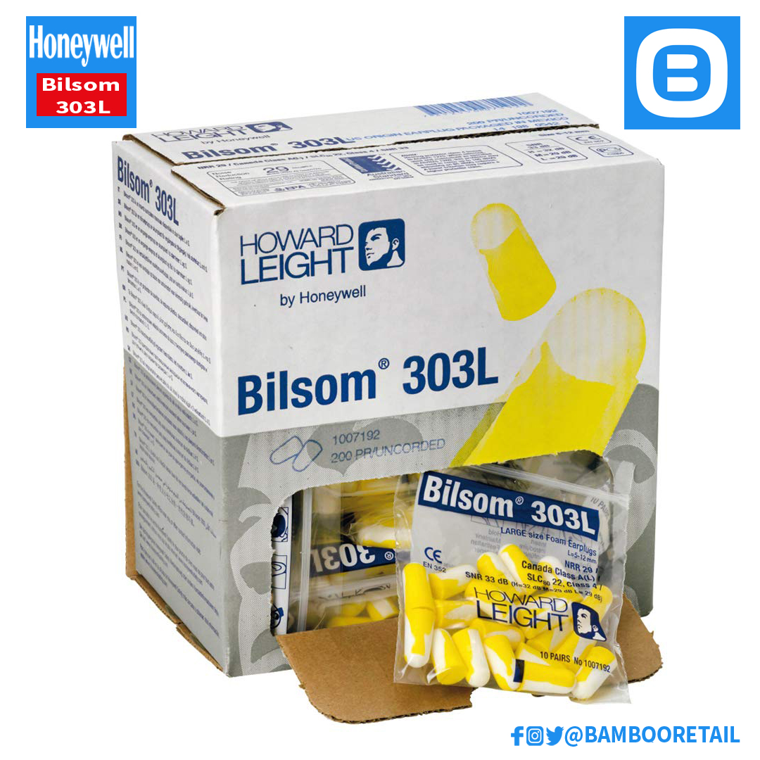 Howard Leight by Honeywell Bilsom 303L Airplug, Nút tai dùng một lần, 33dB, Trắng vàng, 1005073