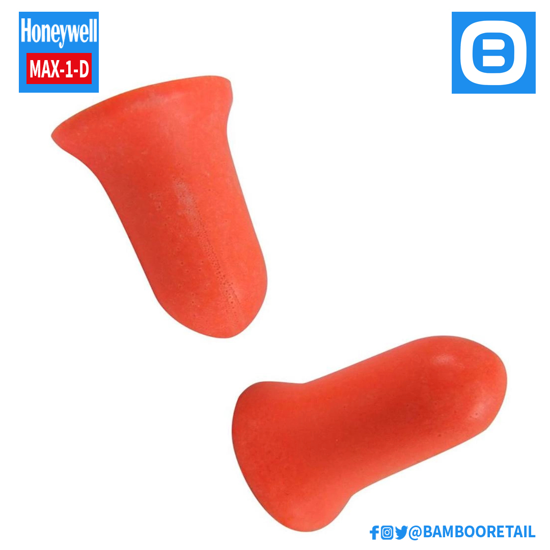 Howard Leight by Honeywell MAX-1-D, Nút tai chống ồn dùng một lần, Không dây, Hộp 500 đôi, Màu Cam