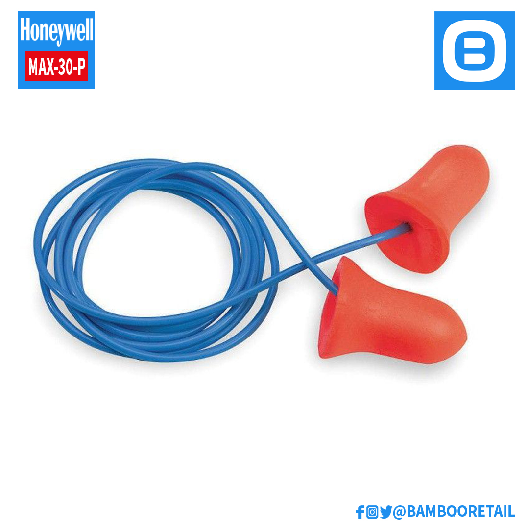 Howard Leight by Honeywell MAX-30-P Max Disposable Foam Corded Earplugs, Nút tai chống ồn, Có dây, Màu Cam