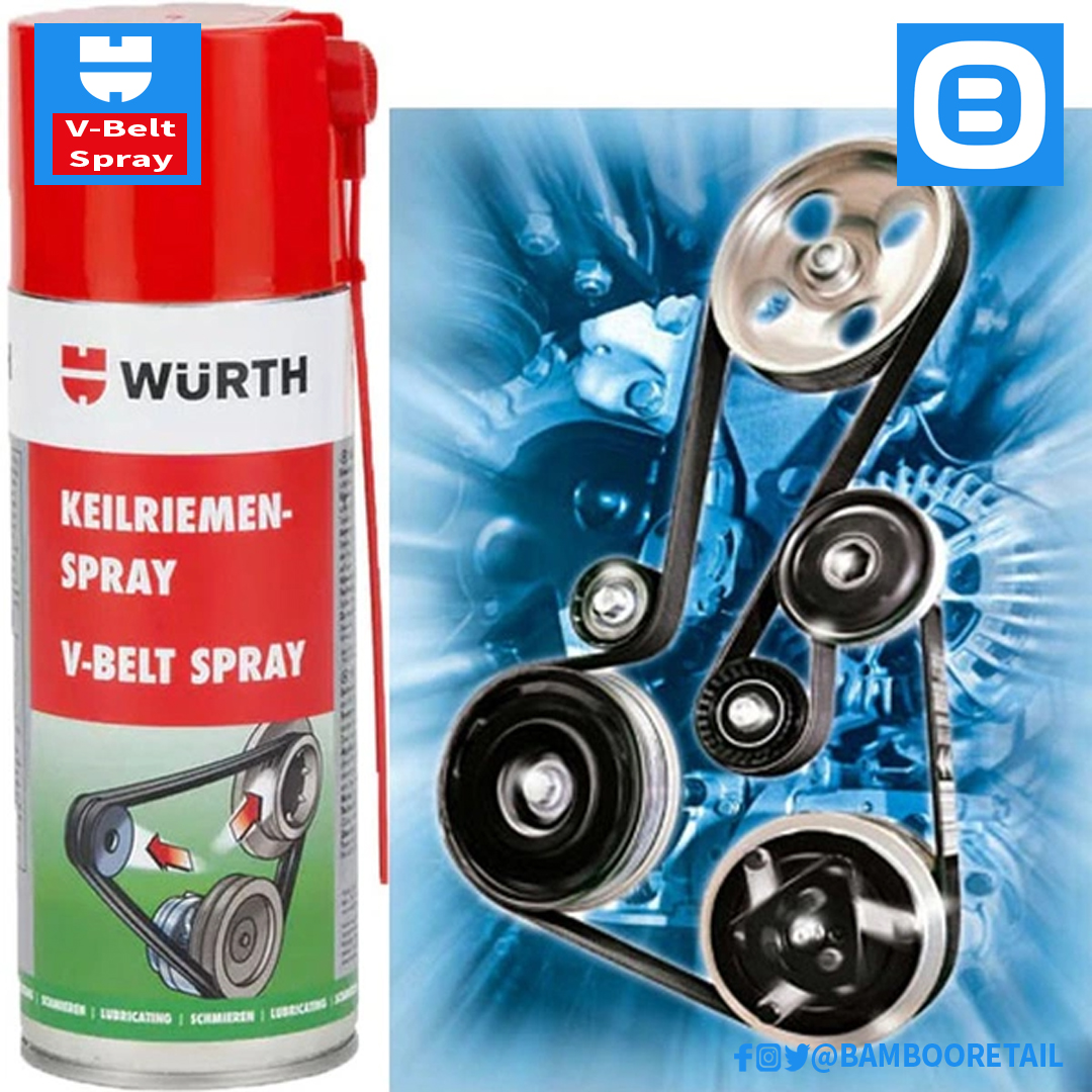 Wurth V-Belt Spray, Chất bảo dưỡng dây cua-roa, 400ml, 0893230