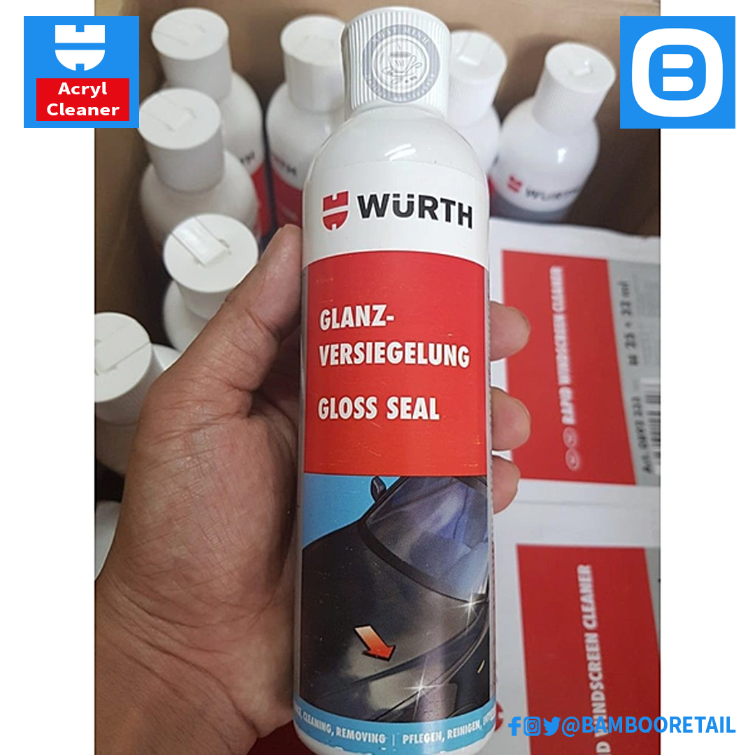 Wurth Acryl Cleaner, Chất phủ bóng bảo vệ sơn, 250ml, 08930126