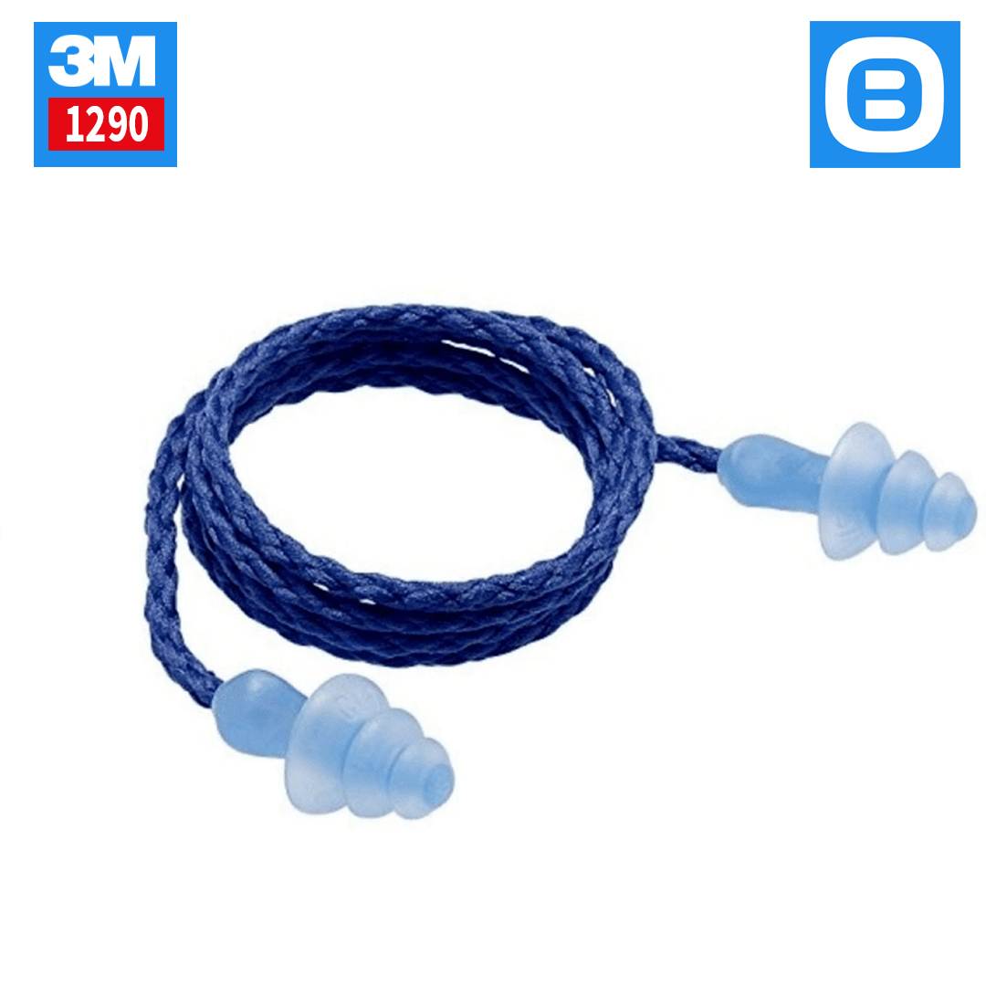 3M 1290, Nút tai chống ồn có dây, Màu xanh, HC000664777