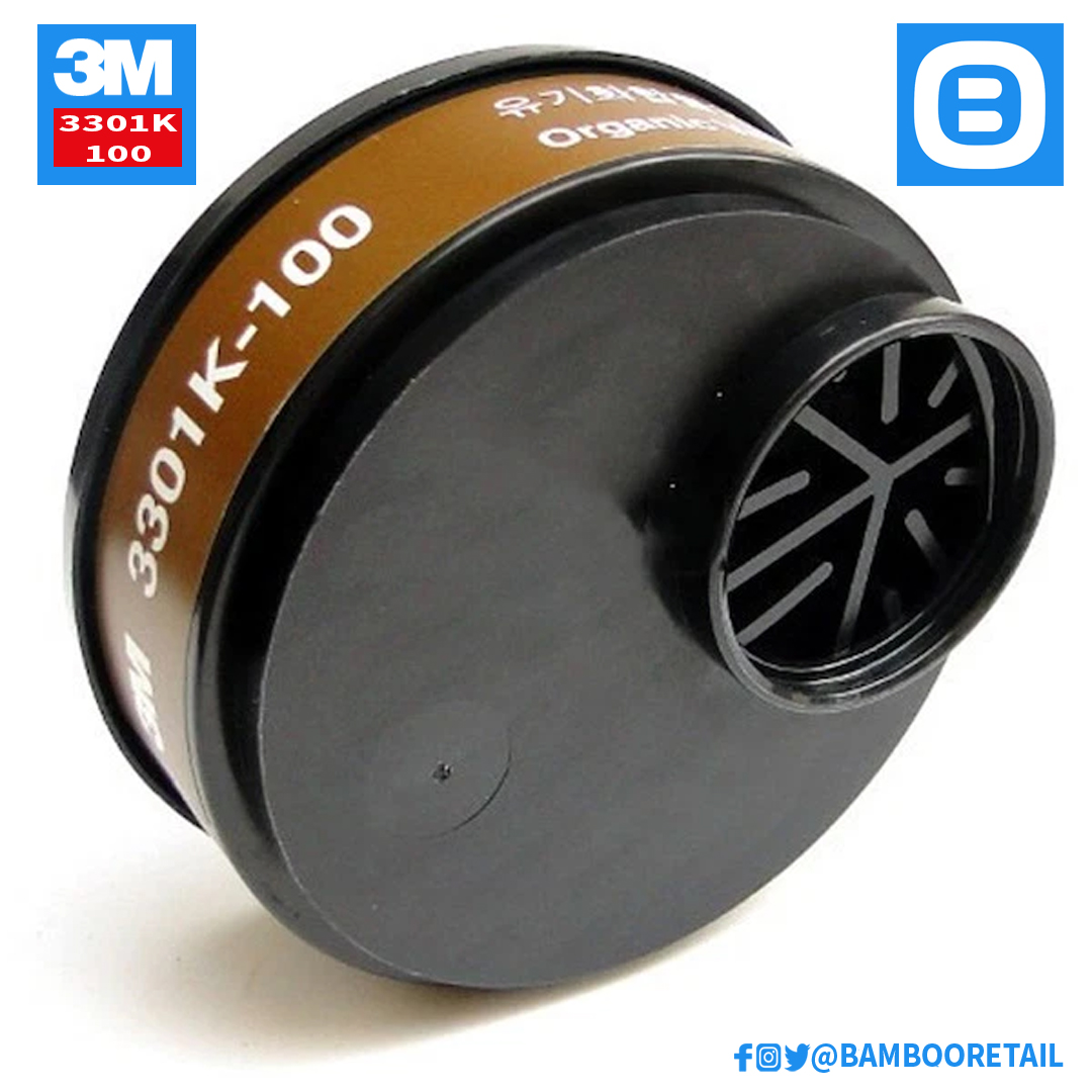 3M 3301K-100, Phin lọc hơi hữu cơ, Màu đen, XA010002278