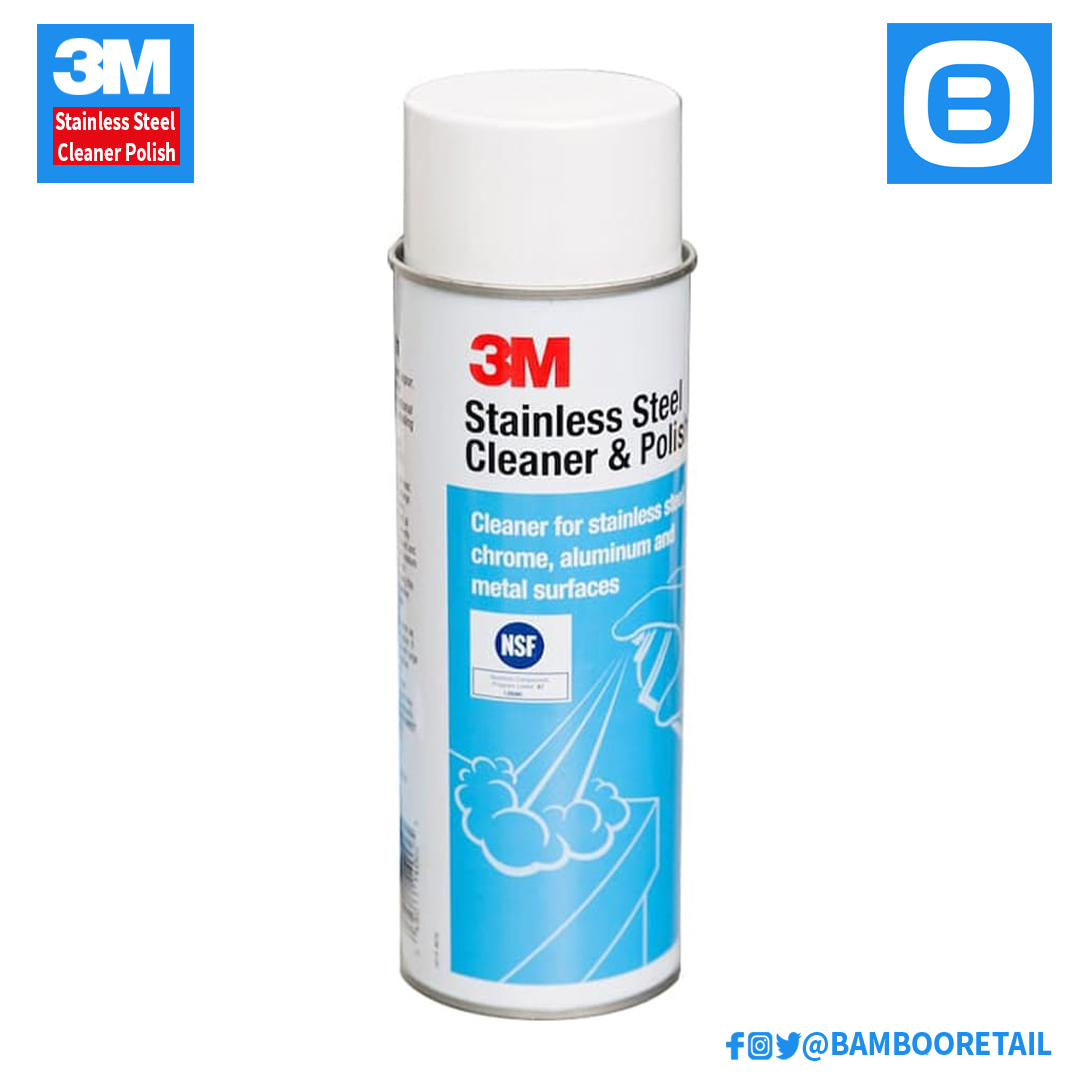 3M Stainless Steel Cleaner and Polish, Dung dịch đánh bóng Inox Crome, 660 ml, 7000000697