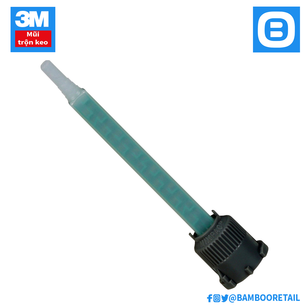 3M Scotch-Weld 9177, EPX Mixing Nozzles, Mũi trộn keo hai thành phần, Vuông, Màu xanh lá, 62915491484