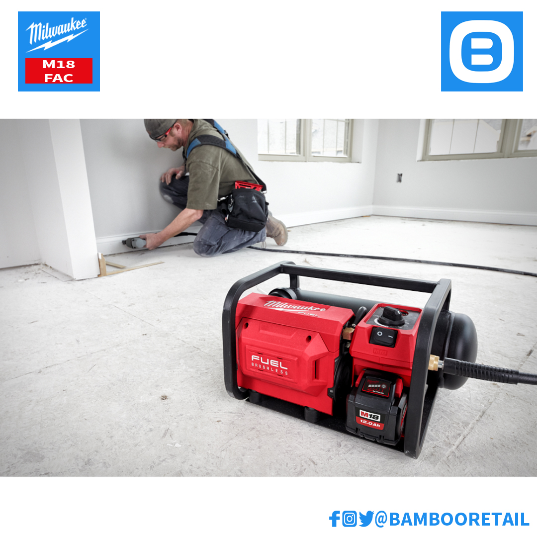 Milwaukee M18 FAC, Máy nén khí, 18V, Màu đỏ đen