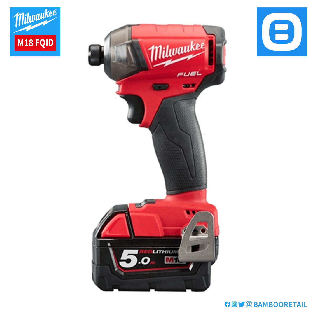 Milwaukee M18 FQID, Máy vặn vít thủy lực, 18V, Màu đỏ đen