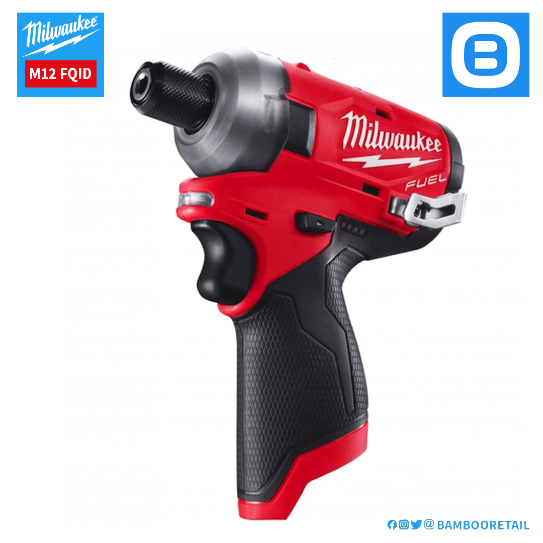 Milwaukee M12 FQID, Máy vặn vít thủy lực, 12V, Màu đỏ đen, 18370010