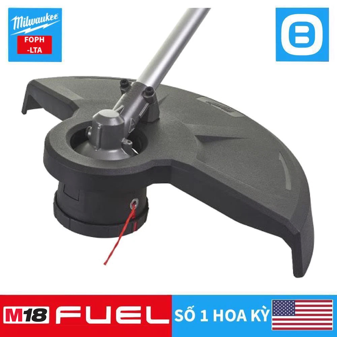 Milwaukee M18 FOPH-LTA, Phụ kiện cắt cỏ QUIK-LOK, Kết nối nhanh, Màu đỏ đen, 18374004