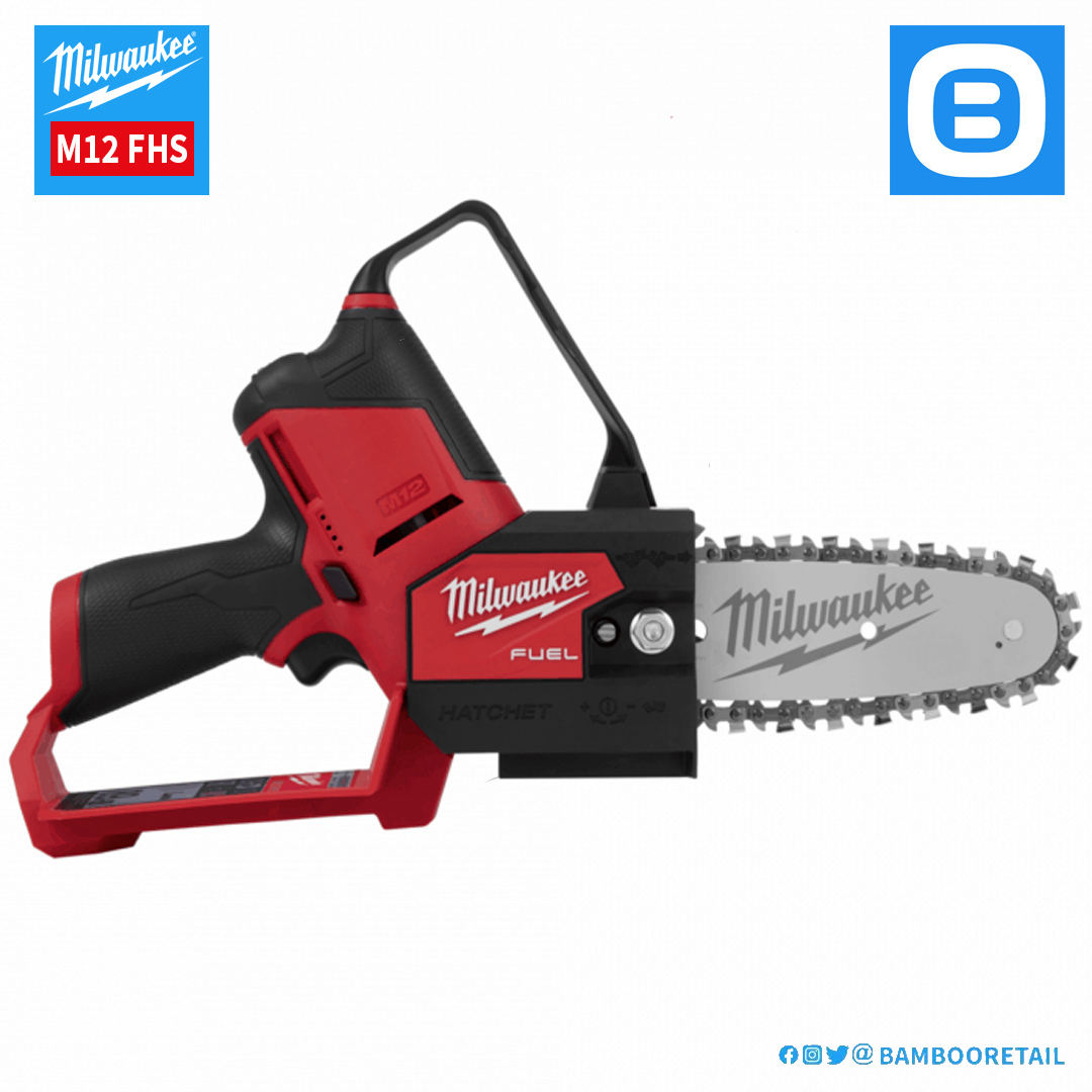 Milwaukee M12 FHS, Máy cưa xích, 12V, Chiều dài cắt 140 mm, Màu đỏ đen, 18488007