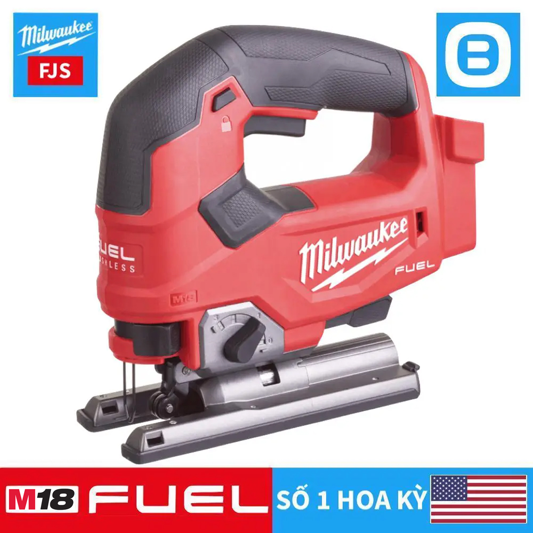 Milwaukee M18 FJS Máy cưa sọc, 18V, Độ dày thép 10 mm, Góc nghiêng 45 độ, Màu đỏ đen, 18287008